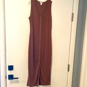 BP button front bodycon dress